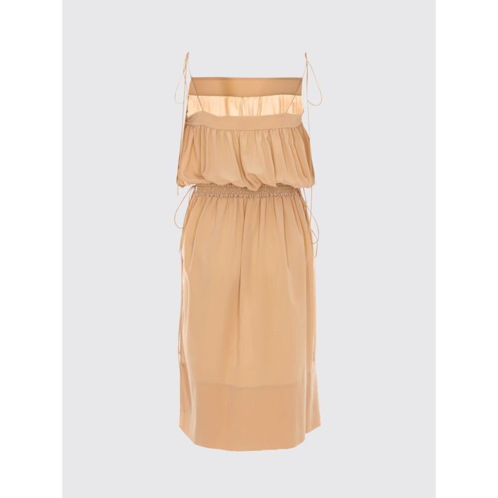 Saint Laurent Dress Woman Beige - Picture 3 of 3